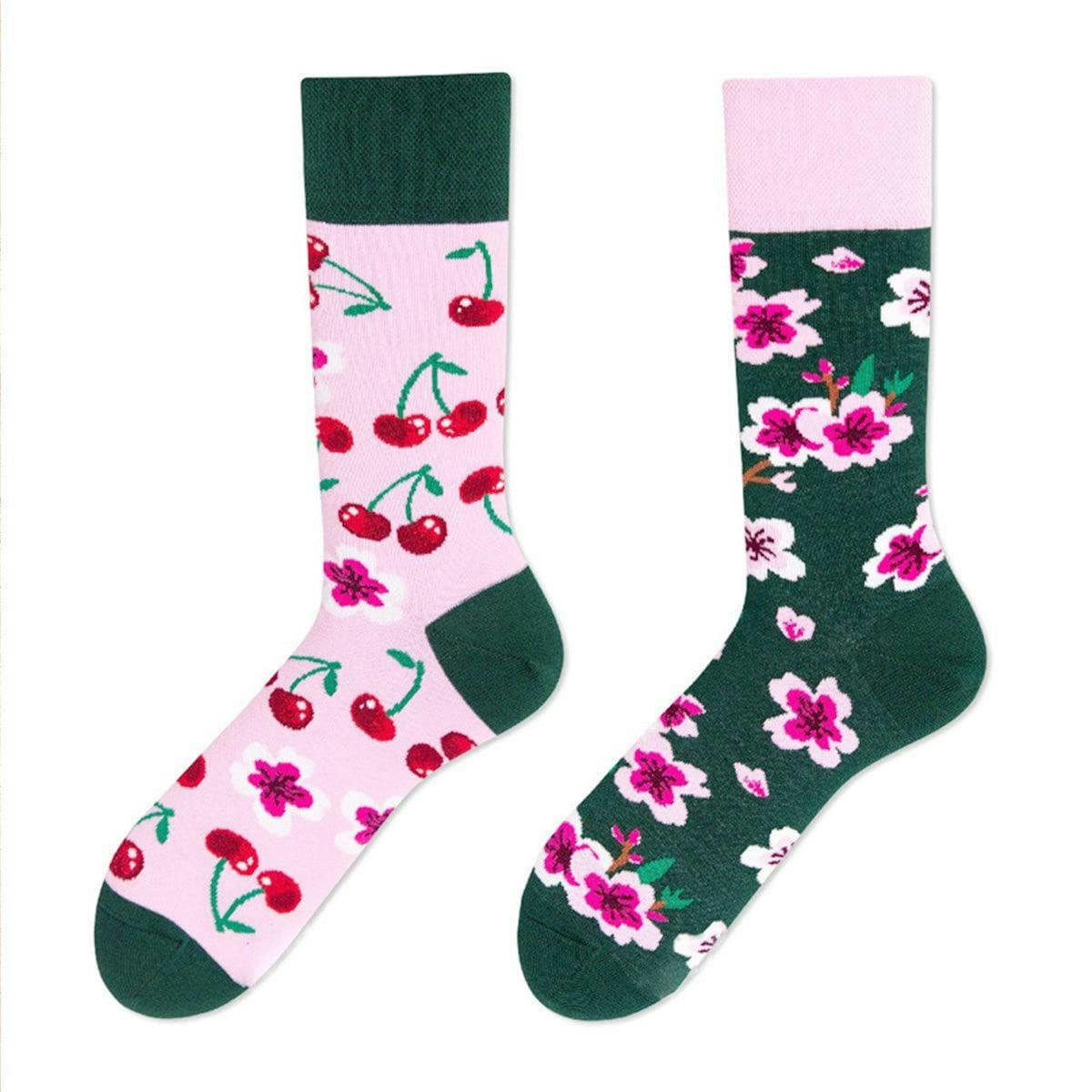 Cherry Blossom Crew Socks.